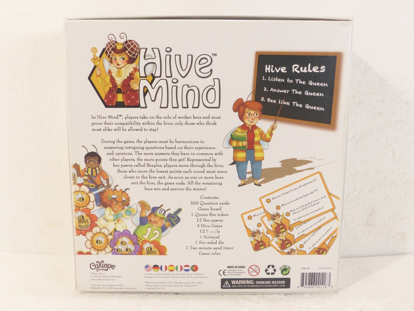 Hive Mind: The Game of Beeing Alike! [1st Edition] 2016 Calliope Board Game NEW!