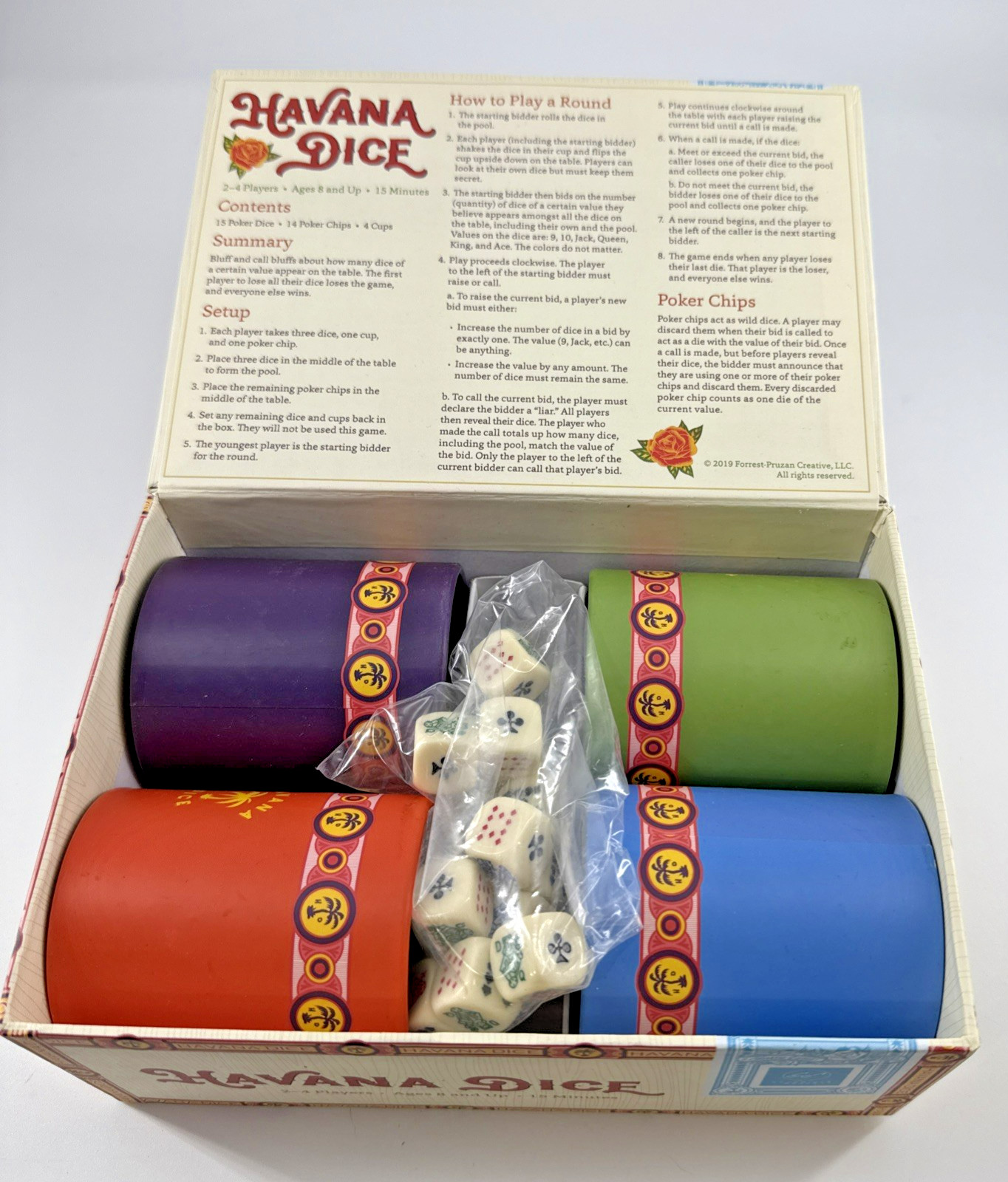 Havana Dice: A Classic Game of Luck and Deception (Liar’s Dice Game) 2-4 players