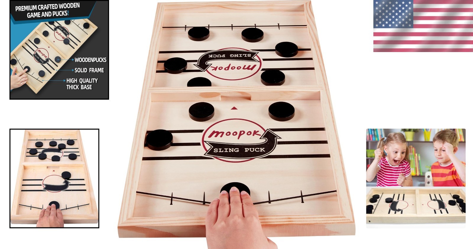 Fast Sling Puck Game set – Fun and Eco-Friendly Family Board Experience