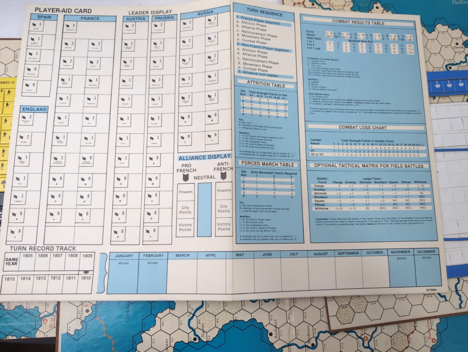 WAR AND PEACE “”Napoleonic Wars 1805-1815” – Avalon Hill – Complete