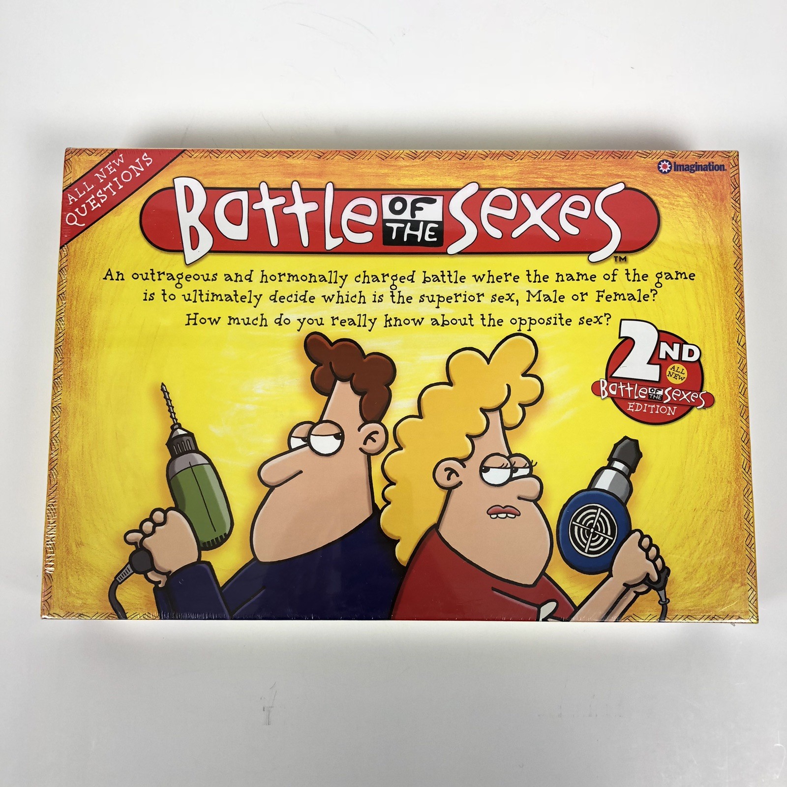 Sealed All New Battle of the Sexes Family Board Game 2nd Edition Imagination Ent