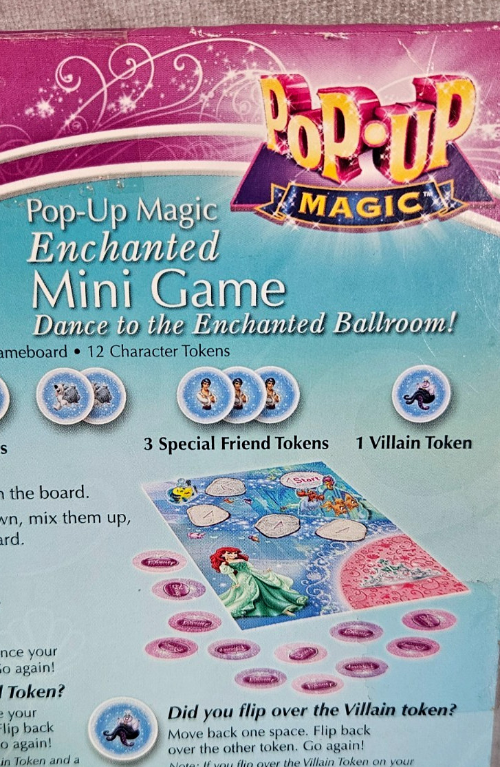 Hasbro Disney Princess ARIEL Pop-Up Magic Enchanted Mini Game NEW SEALED