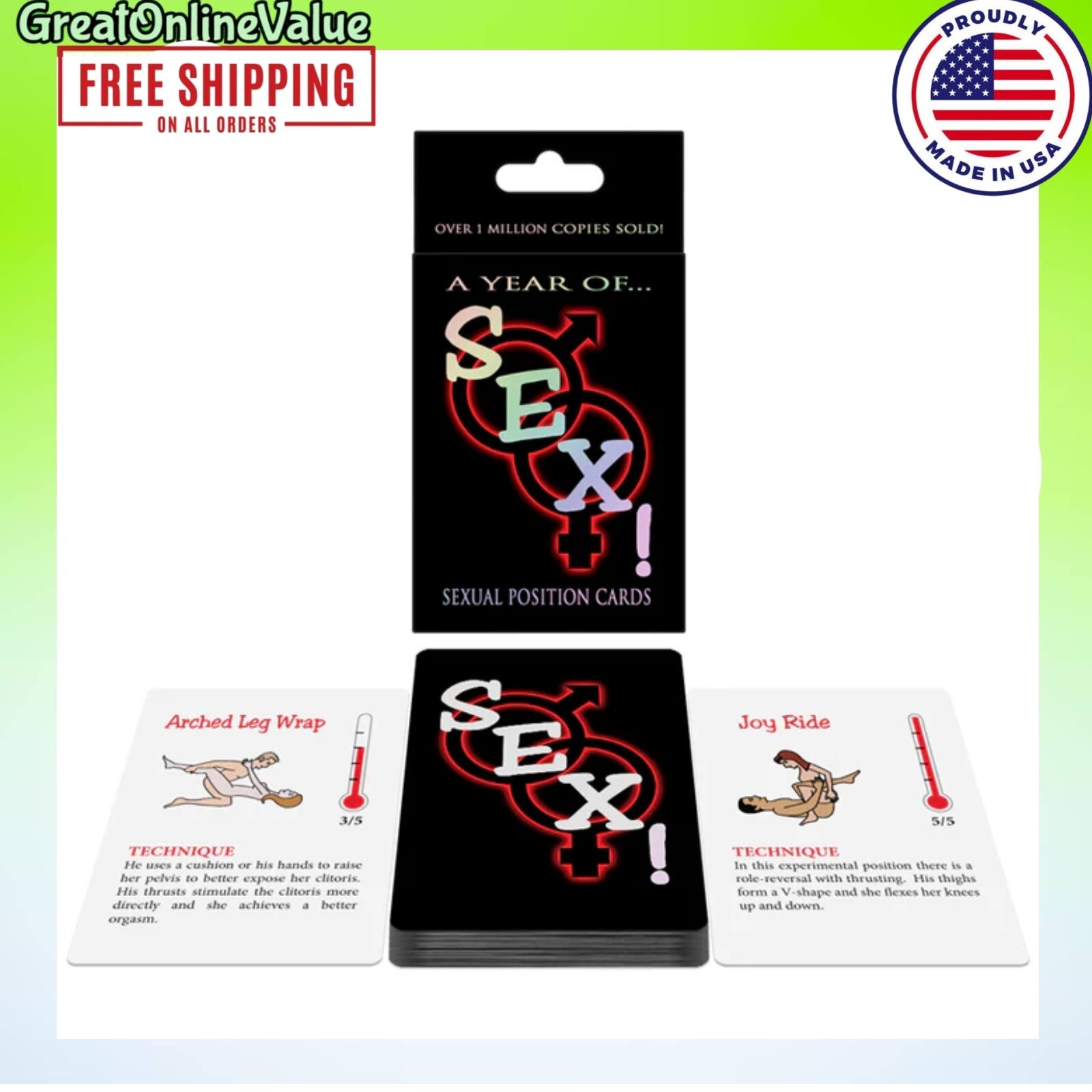 Card Game a Year Of Sex Couples Board Game Kinky Fantasy Romance Adult Gift NEW