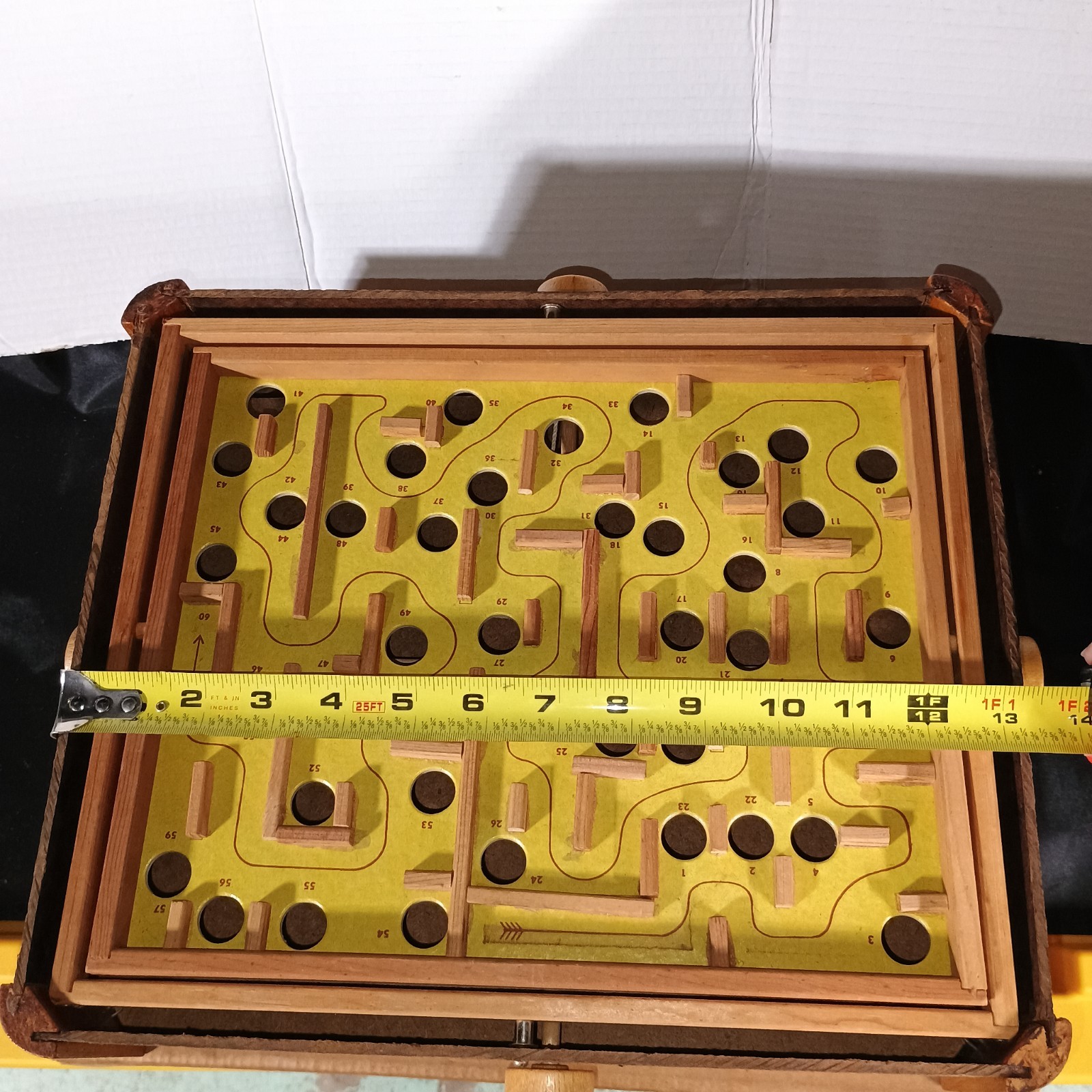 Wooden Tilt Game Marble Labyrinth Maze Original Box