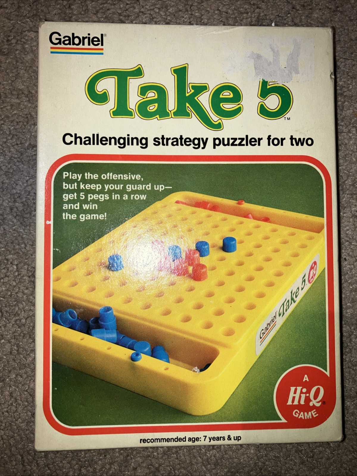 Vintage Take 5 Strategy Puzzle Game Gabriel 1977 Made in Hong Kong