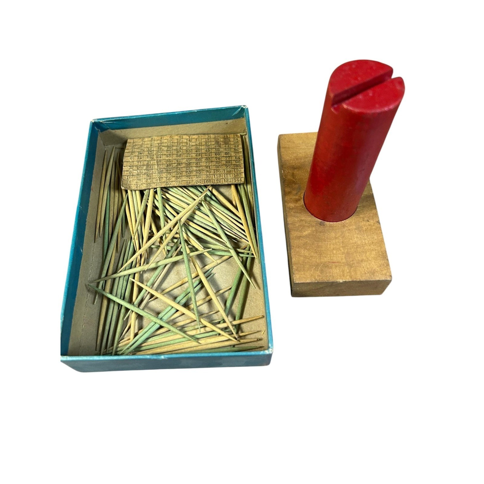 Vintage Stick Stack Game Robert W. Kellogg Co. Mid-Century Dexterity Toy