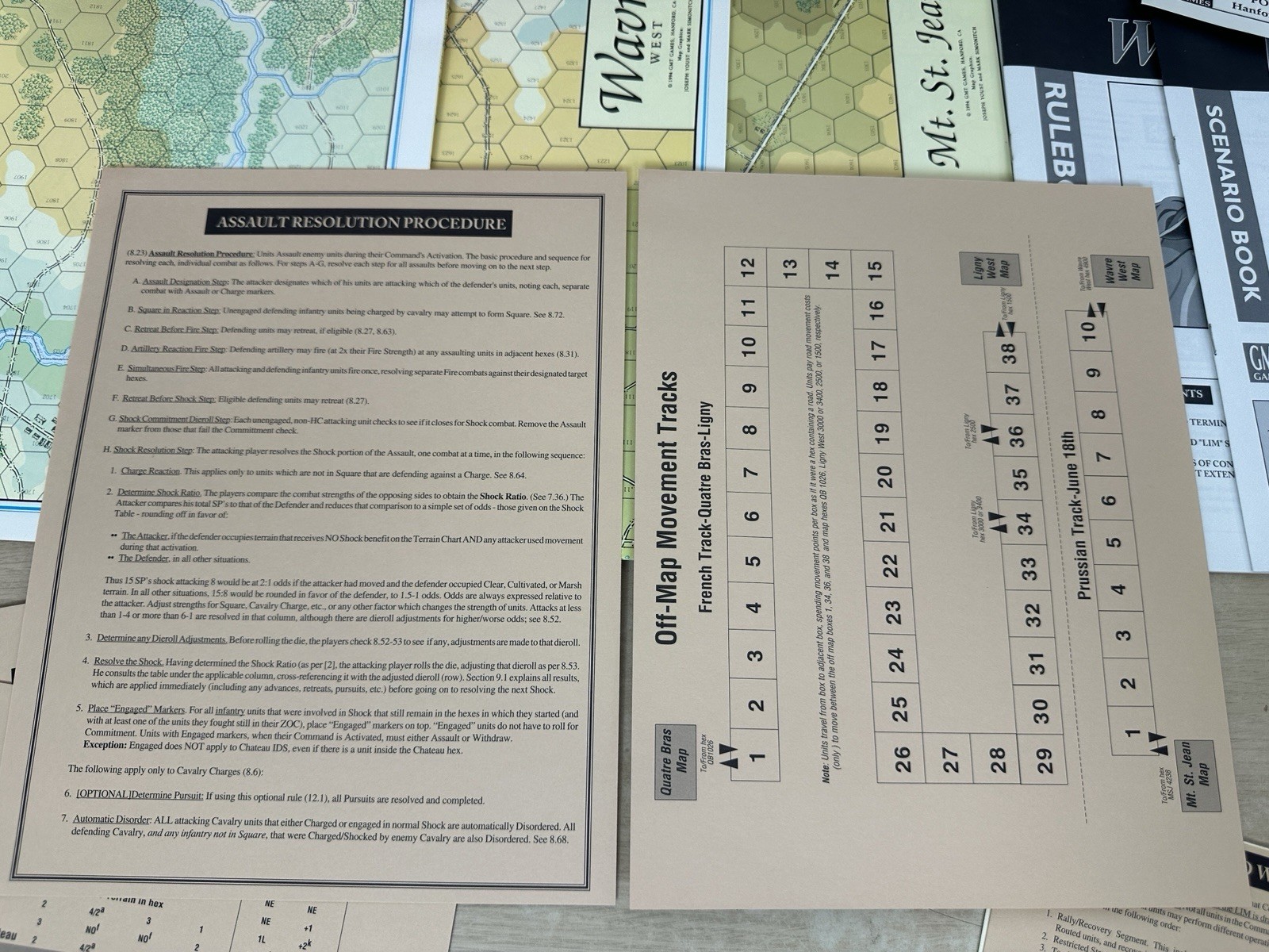 GMT Games – The Battles of Waterloo – 1994 War Game – NEW, Unpunched & Unplayed