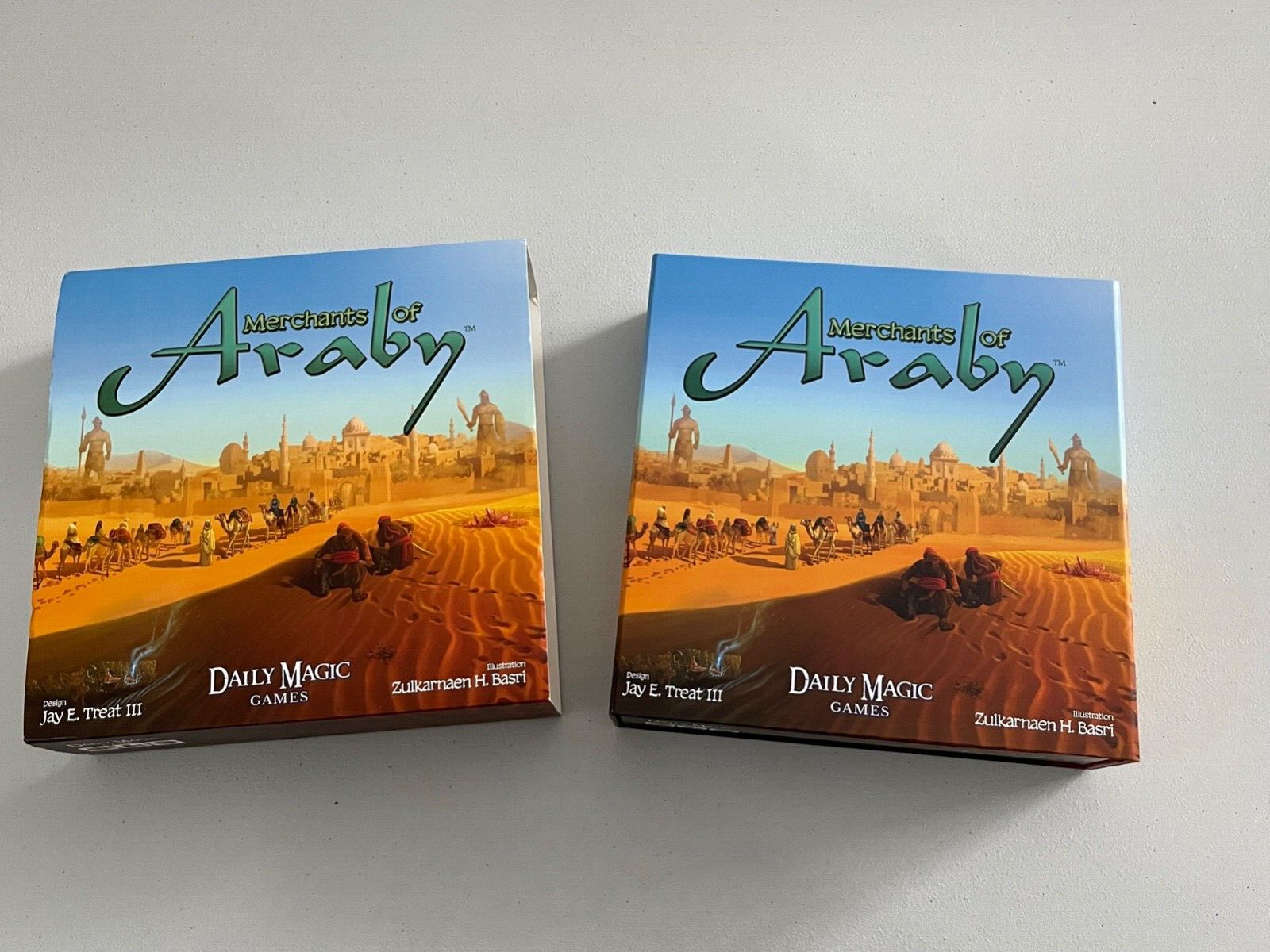 Merchants of Araby Kickstarter Board Card Game Used Daily Magic Games 2016 Nice