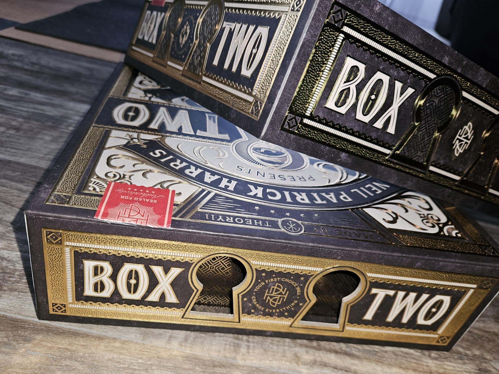 BOX TWO Puzzle Game by Neil Patrick Harris Theory 11 COMPLETE Ready To Play