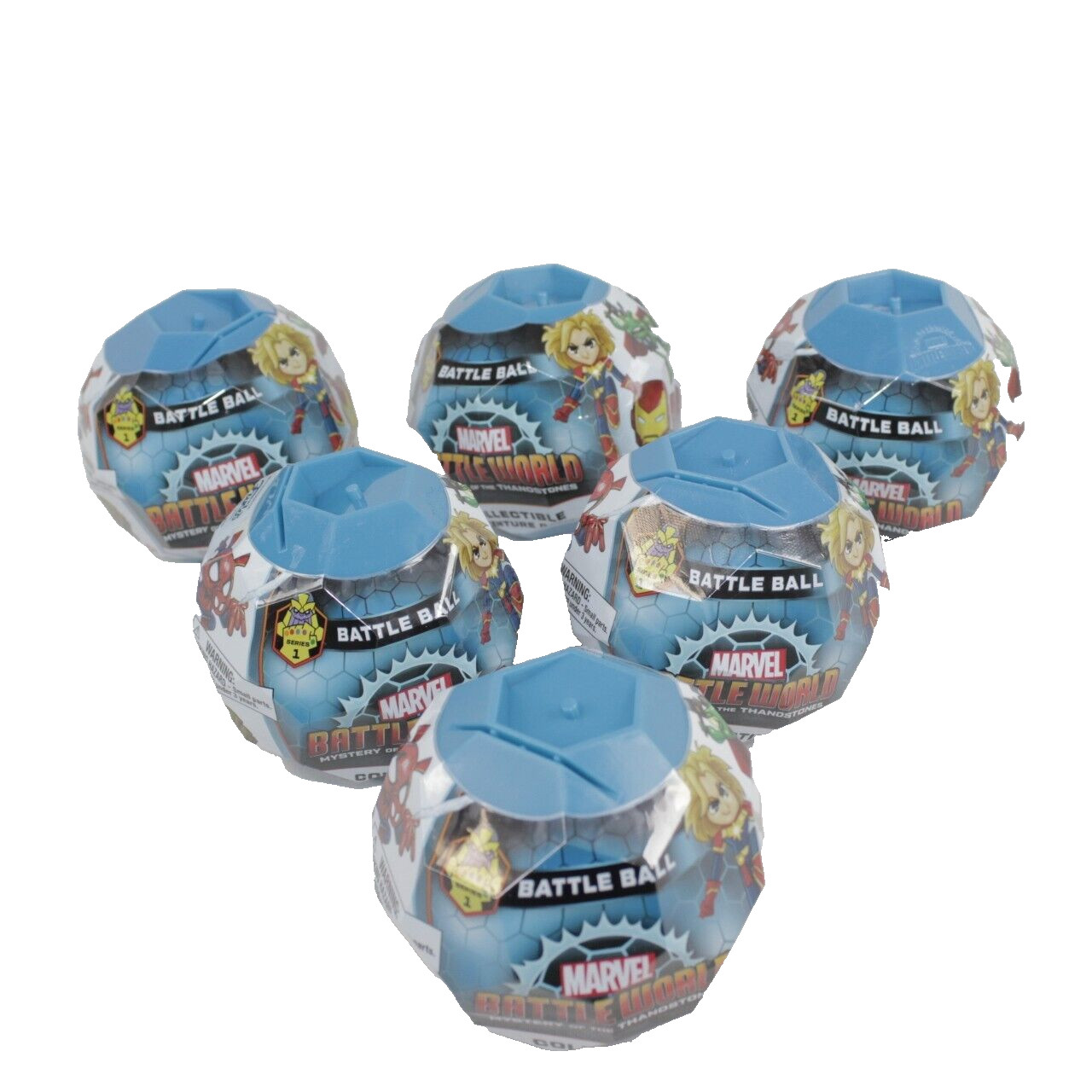 Funko Marvel Battle World Mystery of the Thanostones Series 1 Ball Lot (6) New