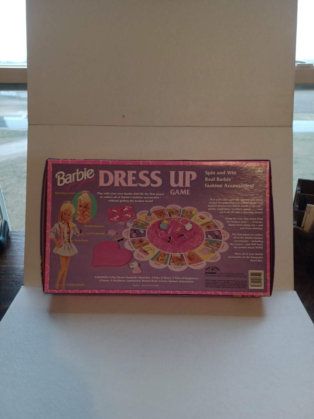 1993 Barbie Dress Up Board Game By Golden. 99% Complete Missing 1 Pink Shoe.