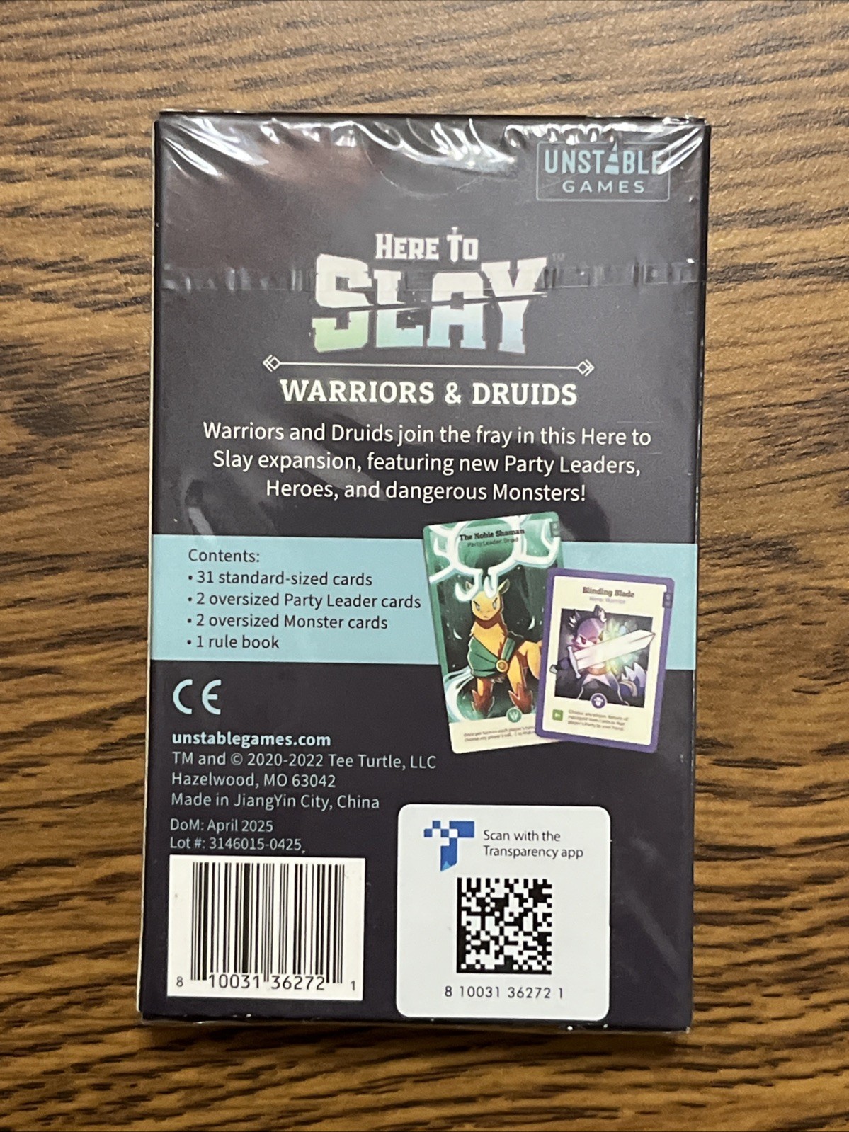 Here to Slay: Warriors & Druids Expansion Pack New