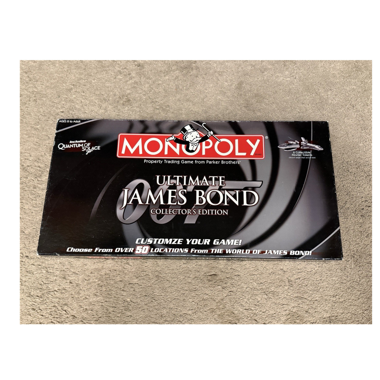 Monopoly game Ultimate James Bond 007 Collector’s Edition w/ 6 Tokens, Decoder
