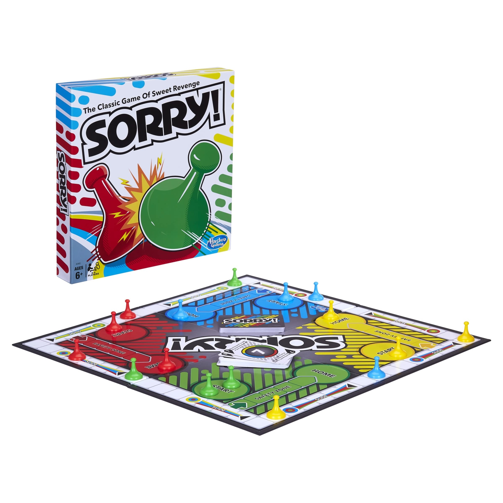 Sorry! Board Game for Kids Ages 6 and Up; Classic Hasbro Board Game; Each Player