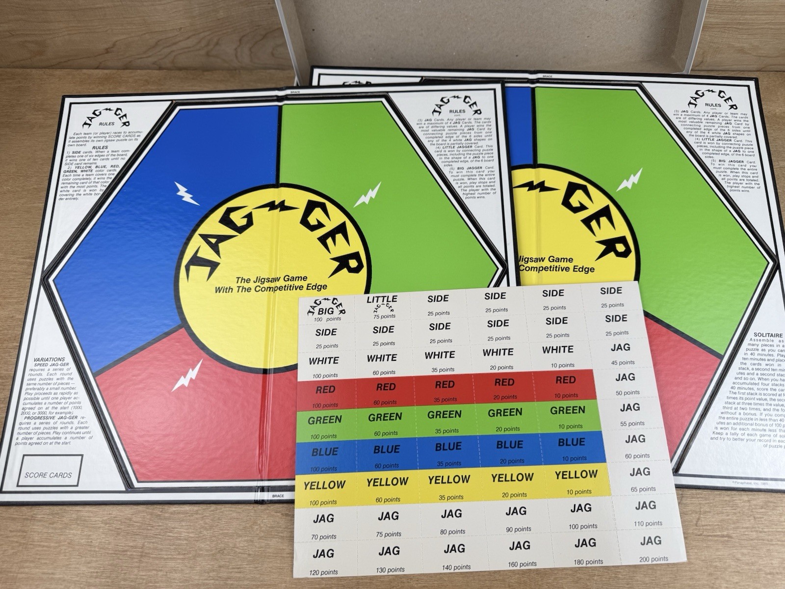 Vintage Jagger Strategy Jigsaw Puzzle Competition Board Game Paraphrase 1985