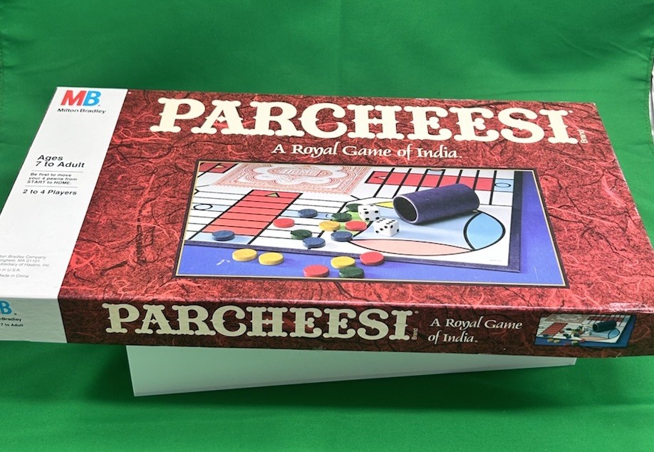 Vintage Parcheesi Board Game of India 1989 Milton Bradley Royal Complete