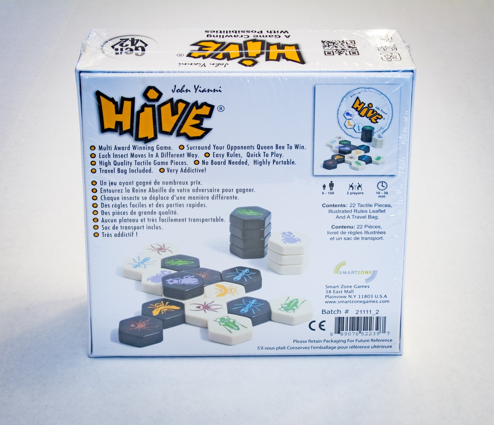 HIVE A Game Crawling with Possibilities Award Winning Game John Yianni NEW