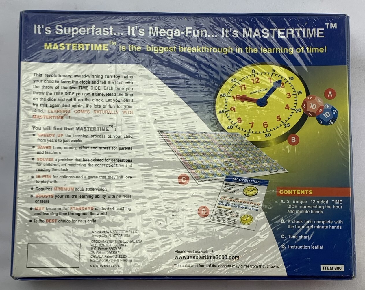 2000 Mastertime Game Master Time Clock Game New Sealed FREE SHIPPING