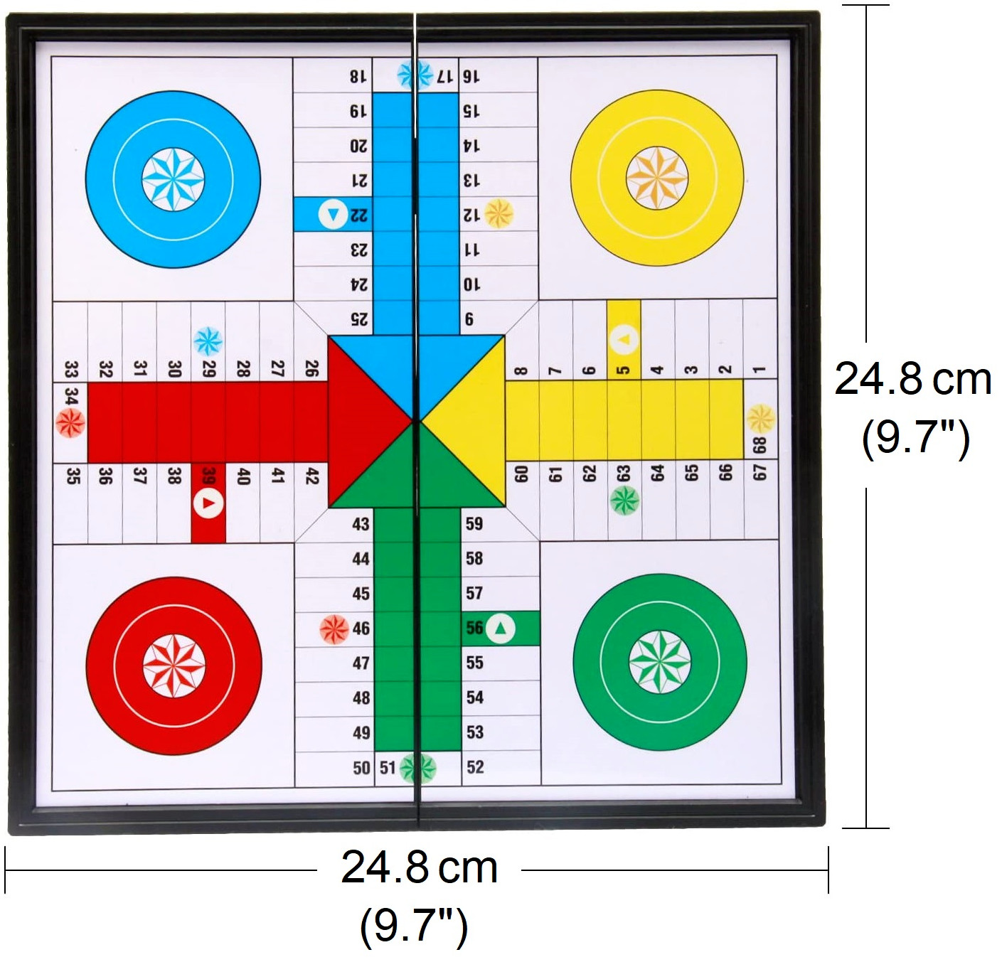 Magnetic Ludo Traditional Board Brain Game 25 X 25 cm new in Box