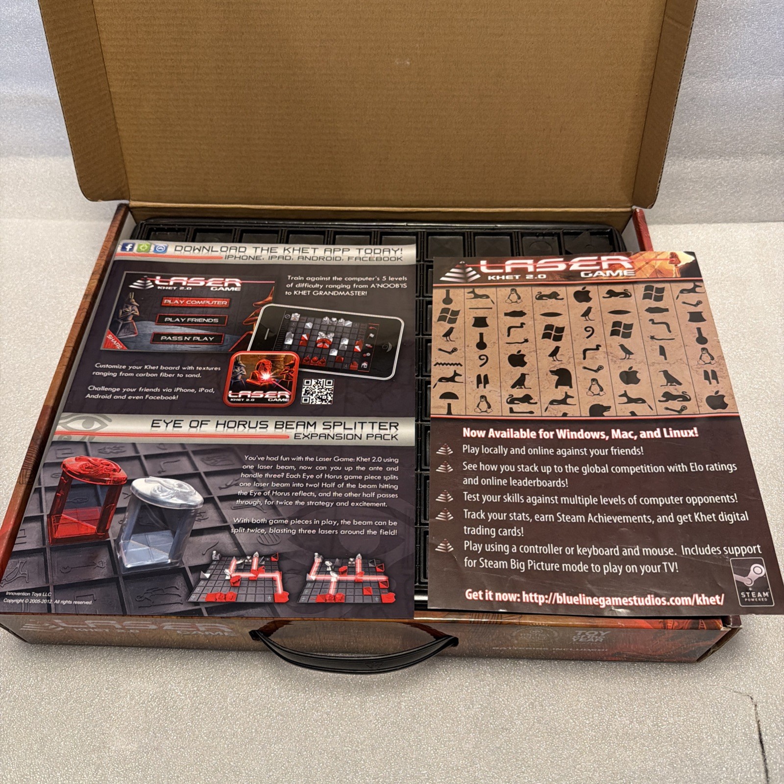 Laser Game Khet 2.0 Strategy 2010 Innovention Toys ~TESTED~ Complete. READ.