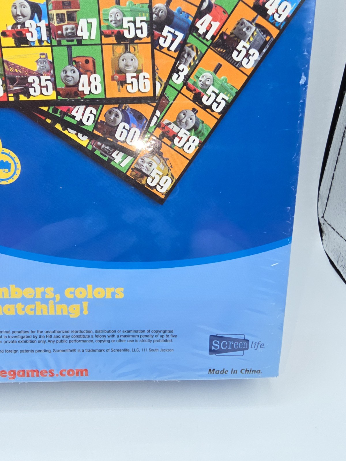 Thomas & Friends DVD Bingo Game Sealed Screenlife Kids Board Game 2–6 Players