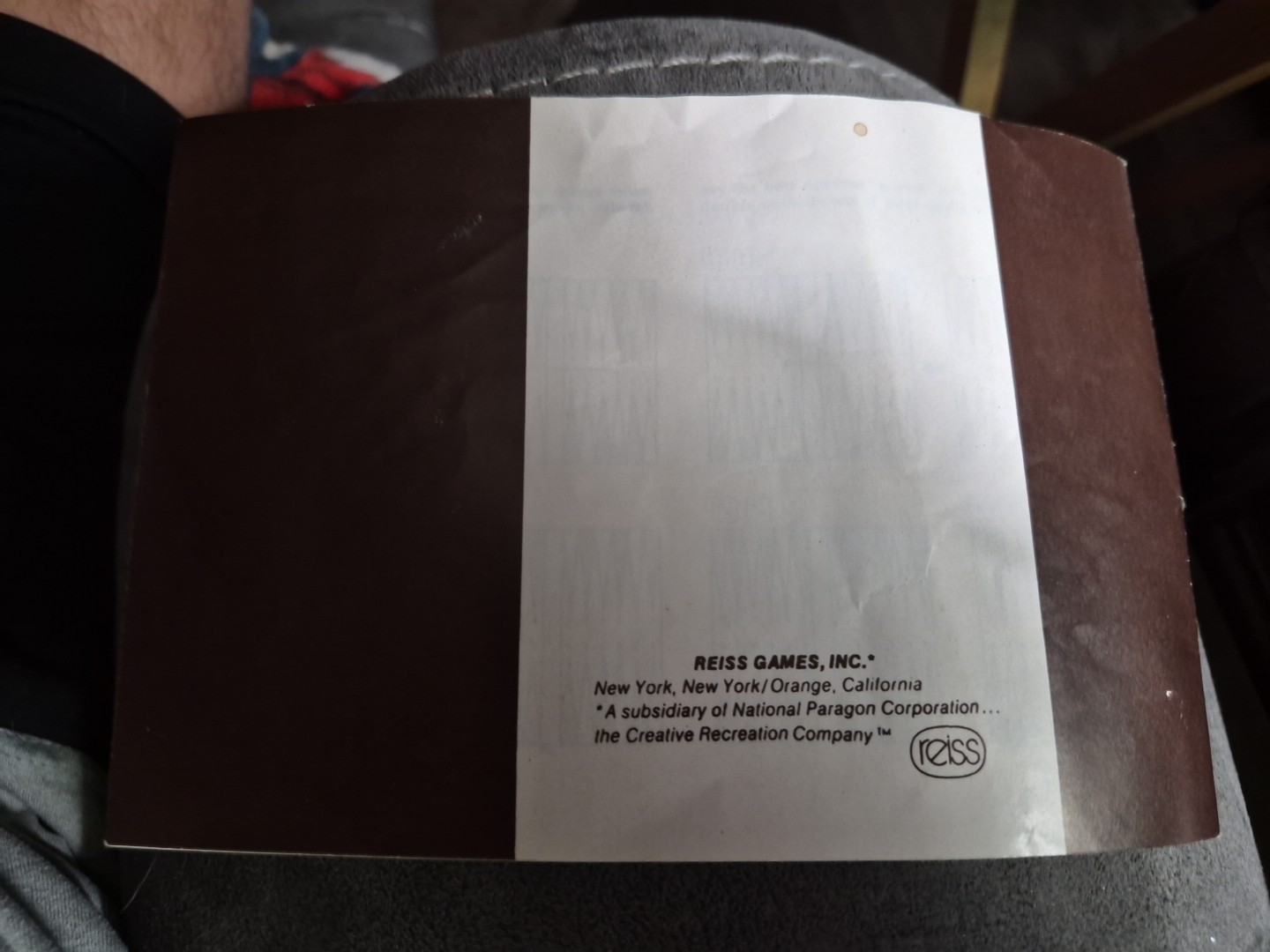 Backgammon Rules for Backgammon Manual Book Reiss Games
