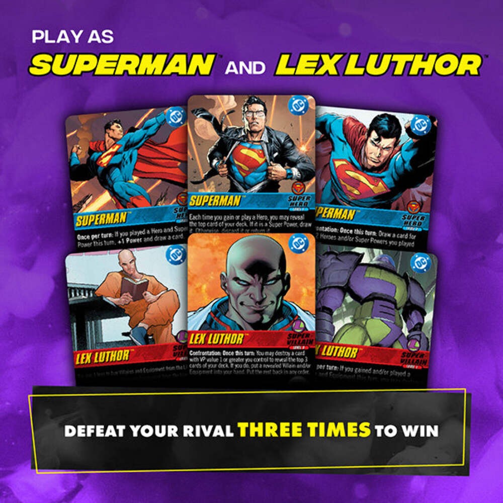 DC Comics Deck Building Game – Superman vs. Lex Luthor: Cryptozoic Board Games
