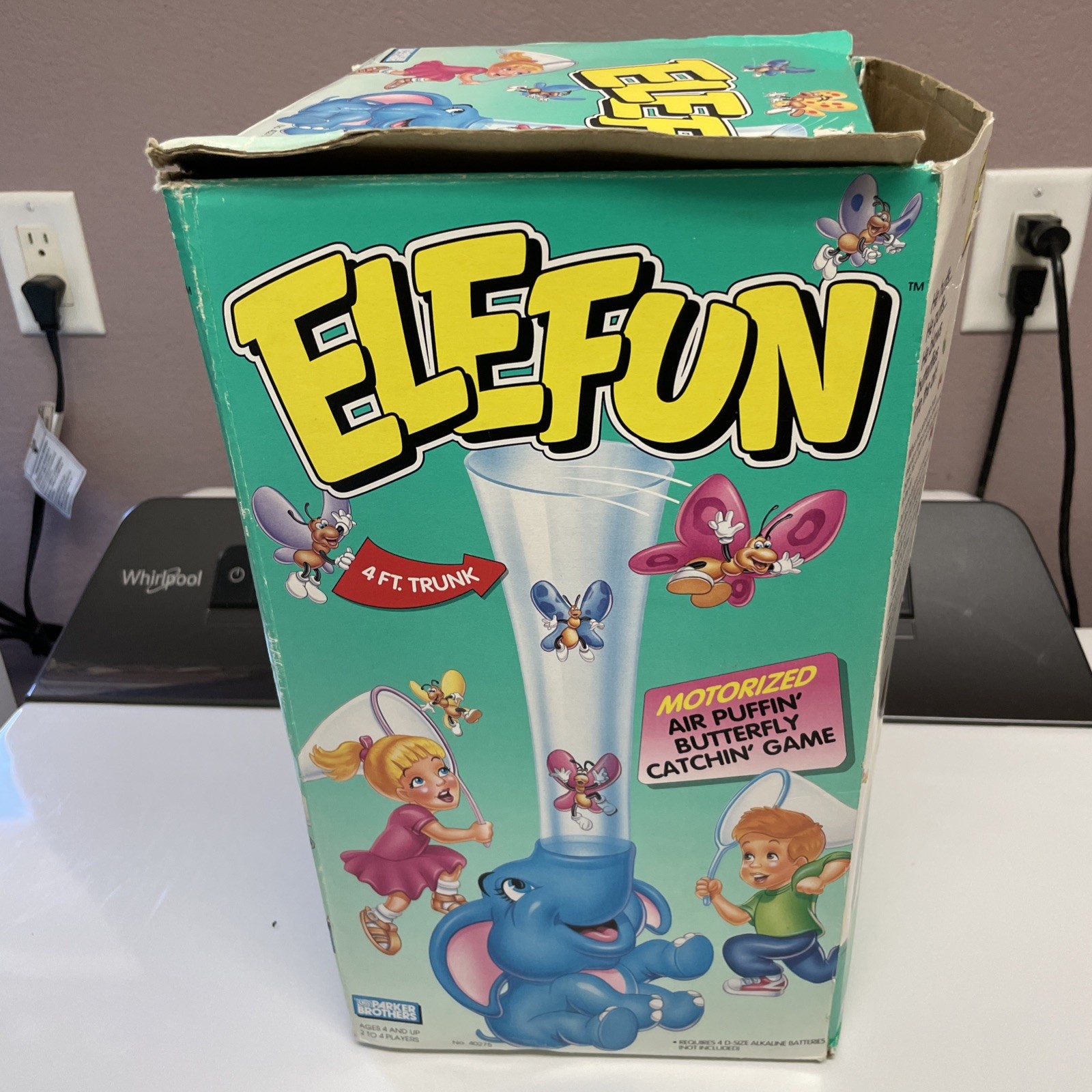 Vintage 1993 Elefun Game Milton Bradley Butterflies Complete And Works