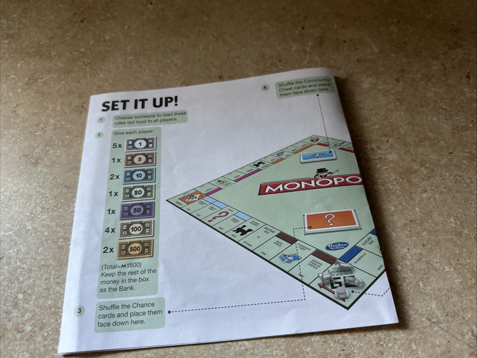 Hasbro Classic Monopoly Game 2014 Complete Preowned