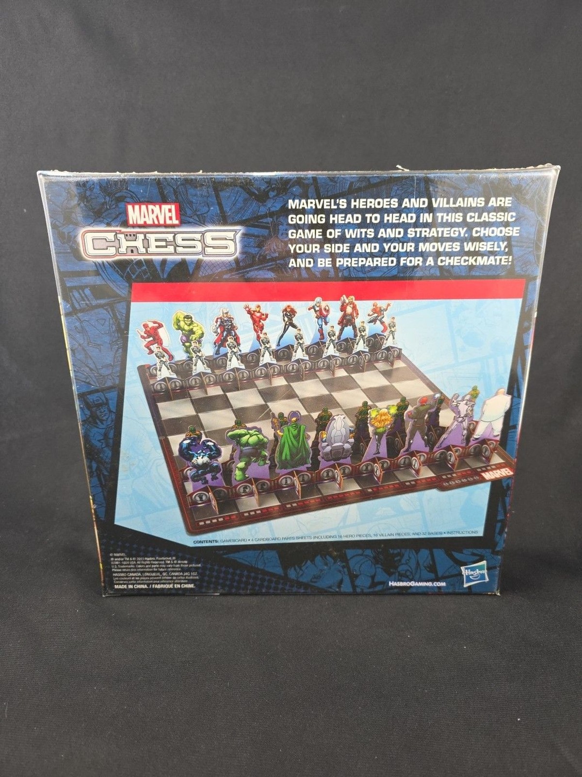Marvel Chess Avengers Board Game (2015, Hasbro) NEW Factory Sealed