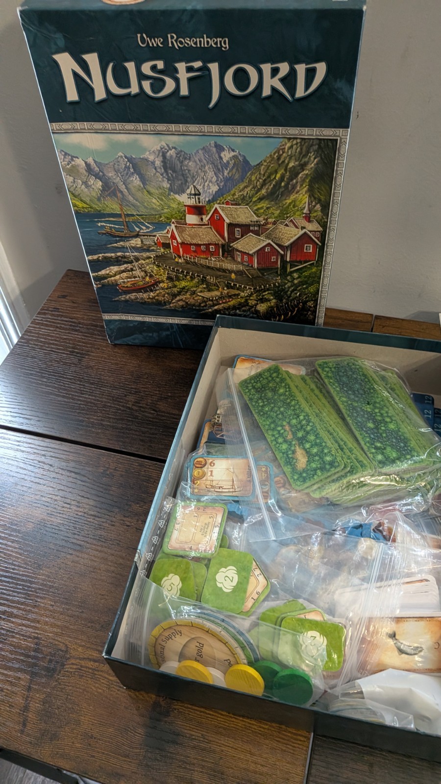 Lookout Games Nusfjord Board Game – 100% Complete – Pre-owned in Ex. Condition