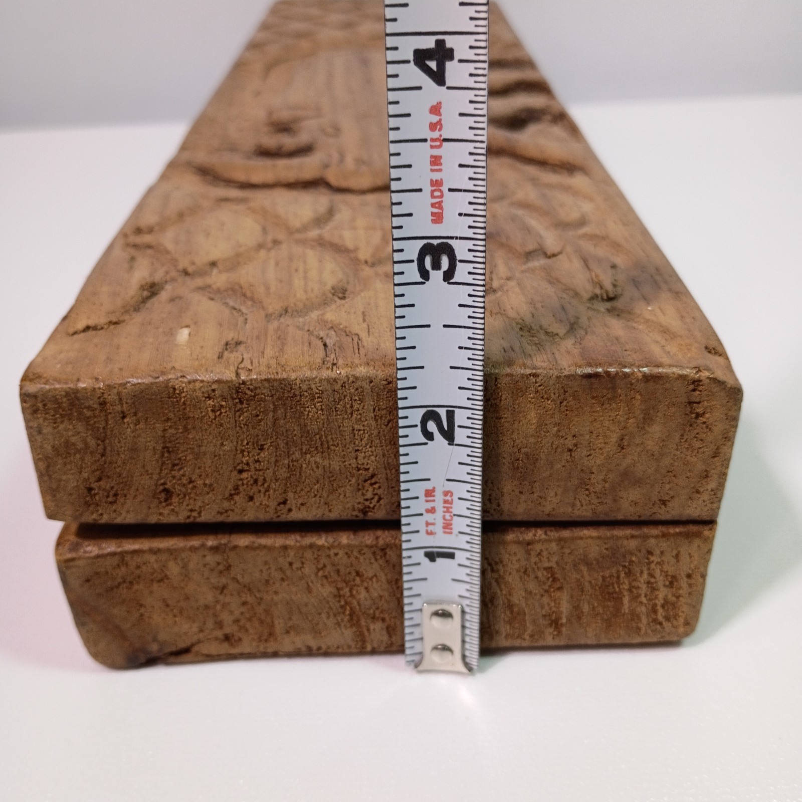 Hand Carved Wooden Mancala Board Game Handcrafted Animal Carving Design Vintage