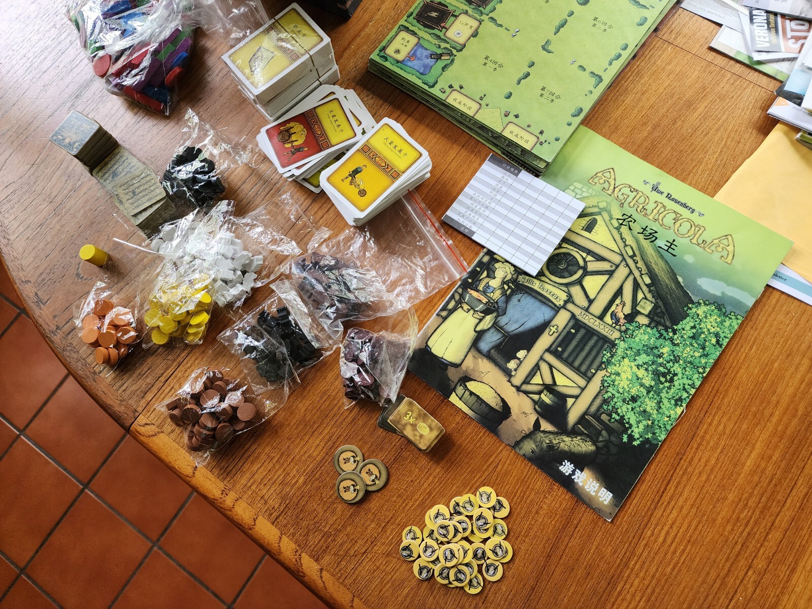 Agricola (Revised Edition) Chinese Edition Strategy Game Farming 12+ 1-4 players