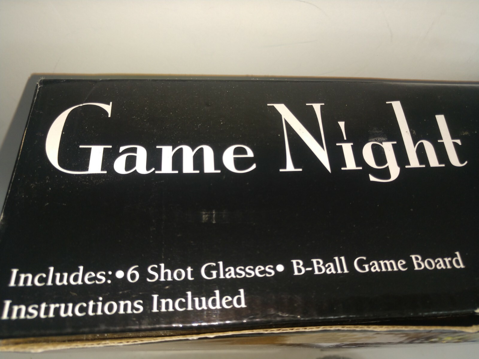 Basketball Drinking Game – 6 Shot Glasses B-Ball Game Night – New in Box