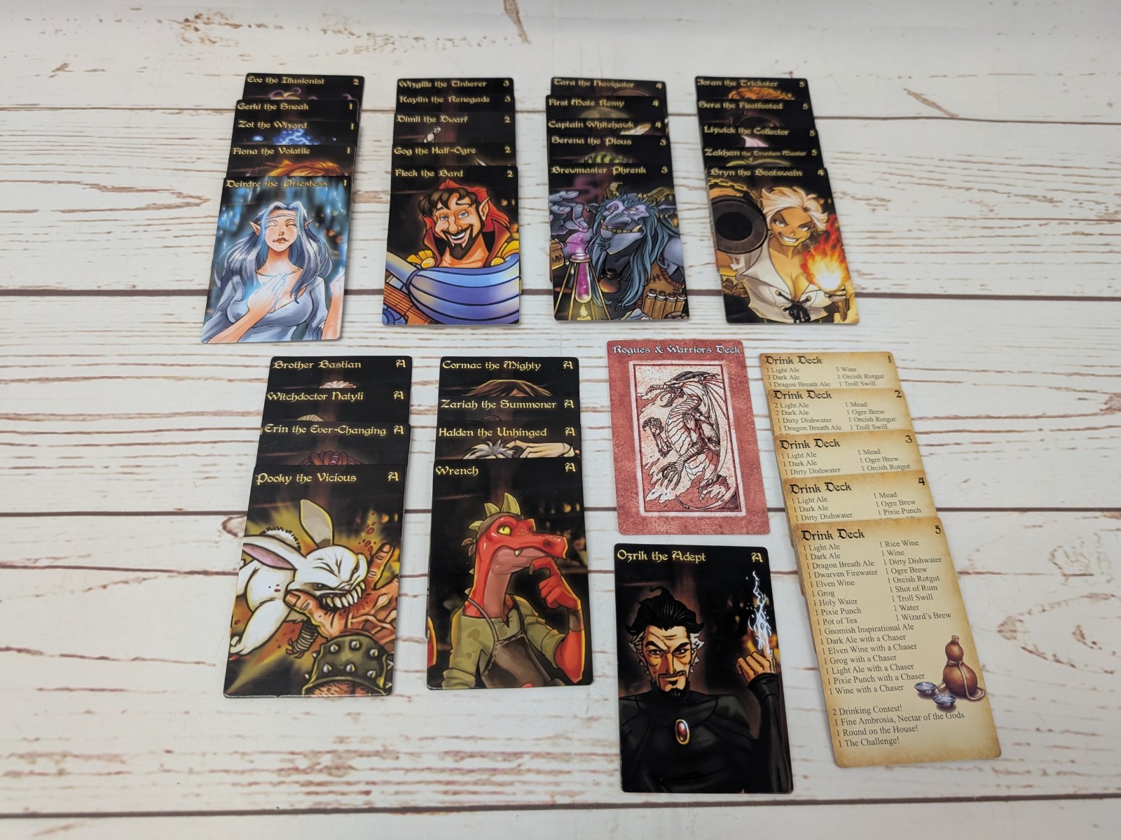 The Red Dragon Inn 5 The Character Trove Cards NIS Open Box Slugfest Games