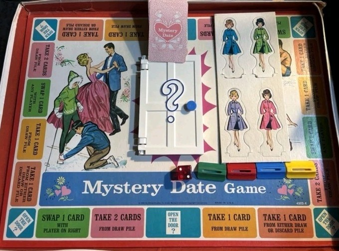 Vtg 1965 Mystery Date Board Game by Milton Bradley Complete Nostalgic Game Nite