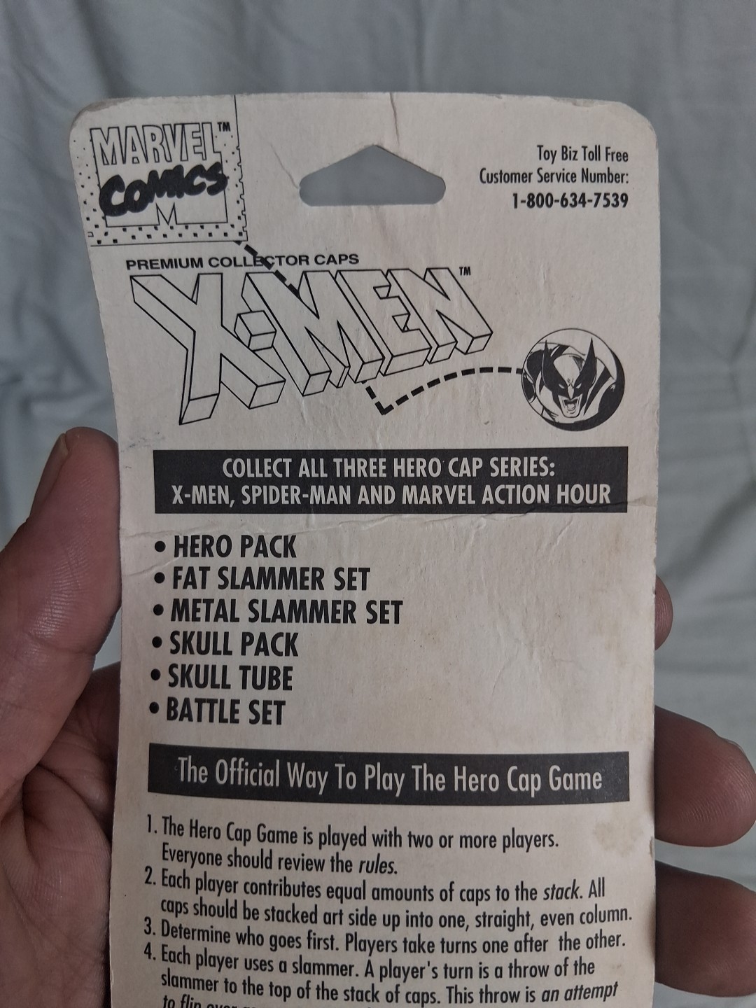 Marvel X-Men Action Hour Hero Pack Pogs Slammer Wolverine Set Vintage 90s