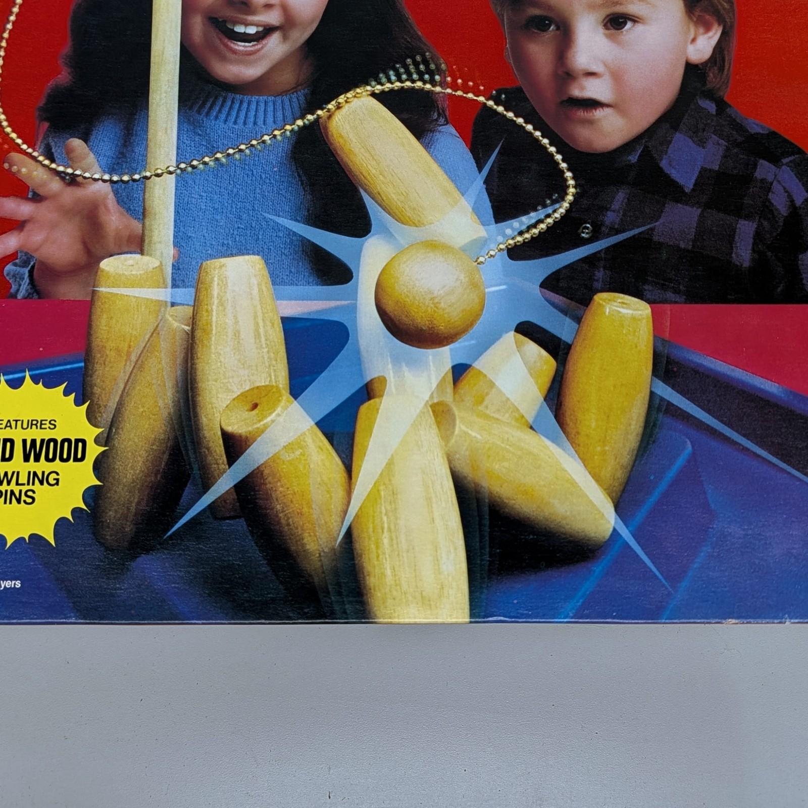 Pressman Skittle Bowling Game #44 Wooden Pins Vintage 1987 Complete Rules Score