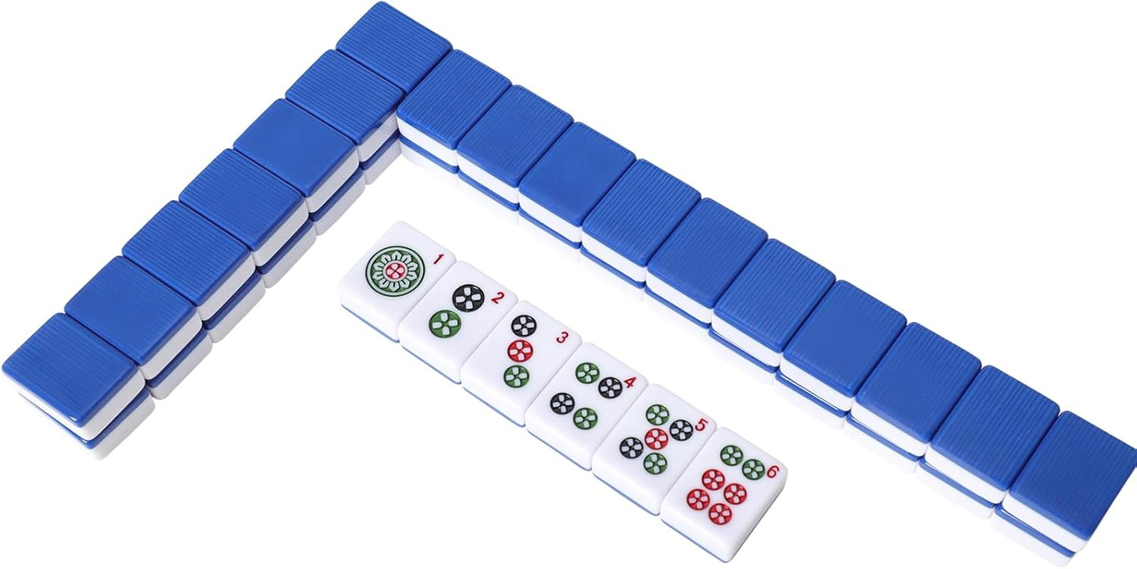 TIASUSAN American Mahjong Tile Set with 166 Navy Blue Back Tiles