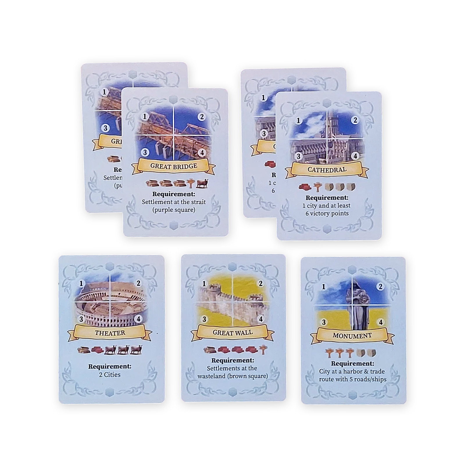 Tabletop Monthly World Wonders Scenario compatible with Catan’s Settlers of C…