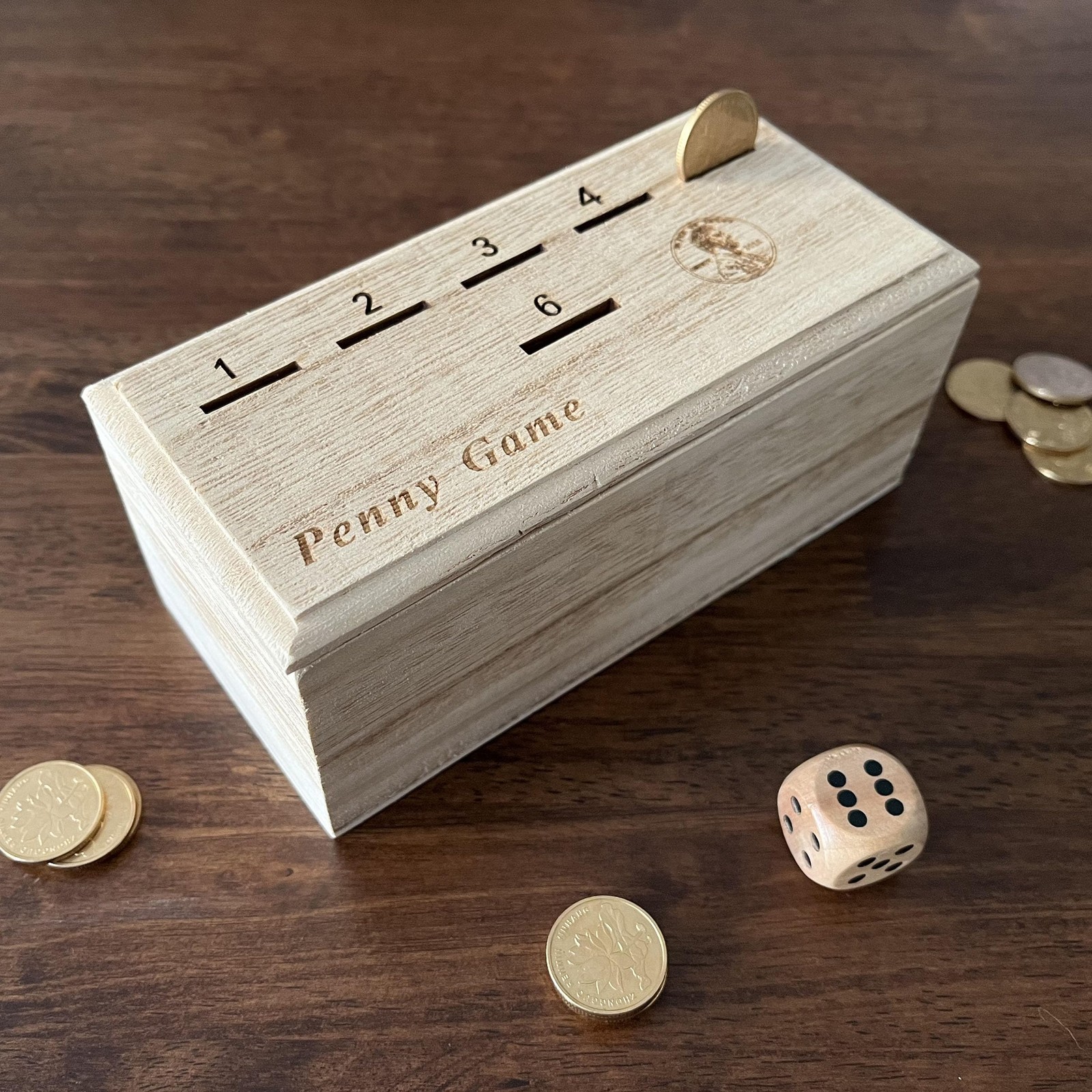 Penny Game – Fun Board Game Works with Coines, Get Rid of Coins to Win, Penny…