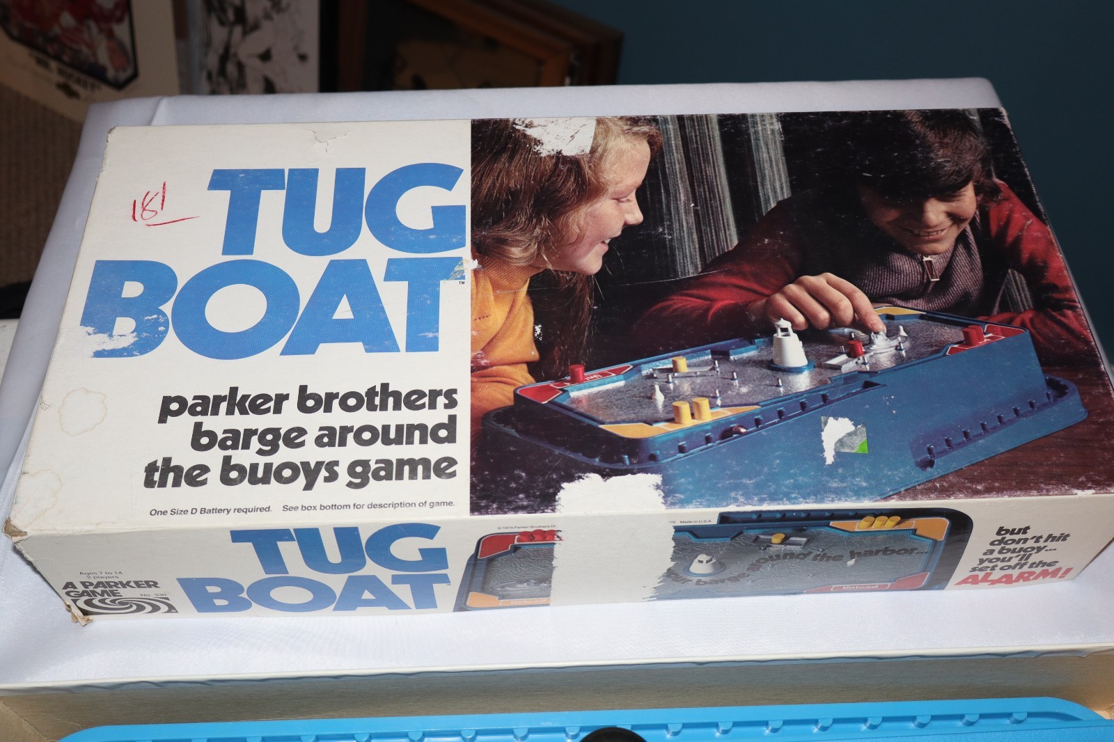 Tug Boat Board Game 1974 Parker Bros 99% complete READ like Operation 1970s HTF