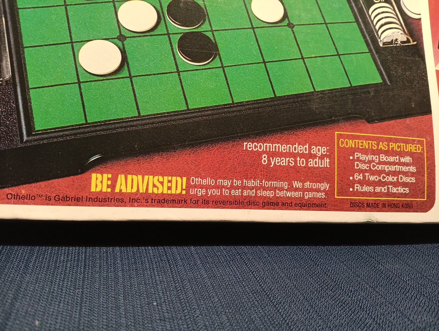 Rare New!! Vintage Othello Board Game Gabriel Complete Unused Sealed Chips 1977