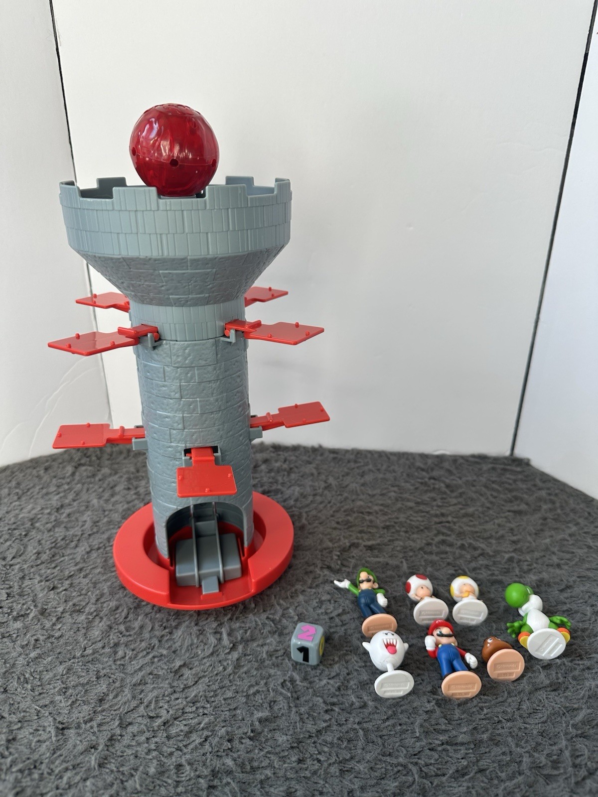 Super Mario Blow Up! Shaky Tower Balancing Game – Tabletop Skill and Action Game