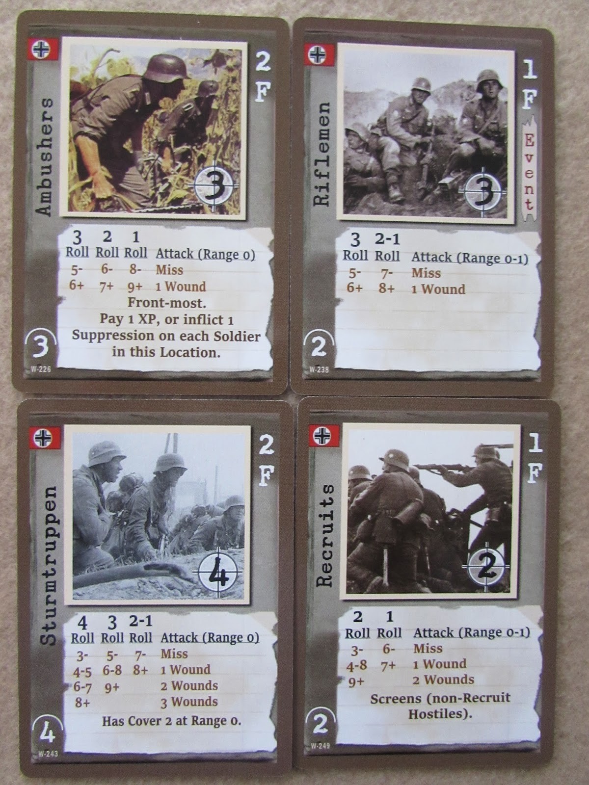 Warfighter The WWII Tactical Combat Card Game