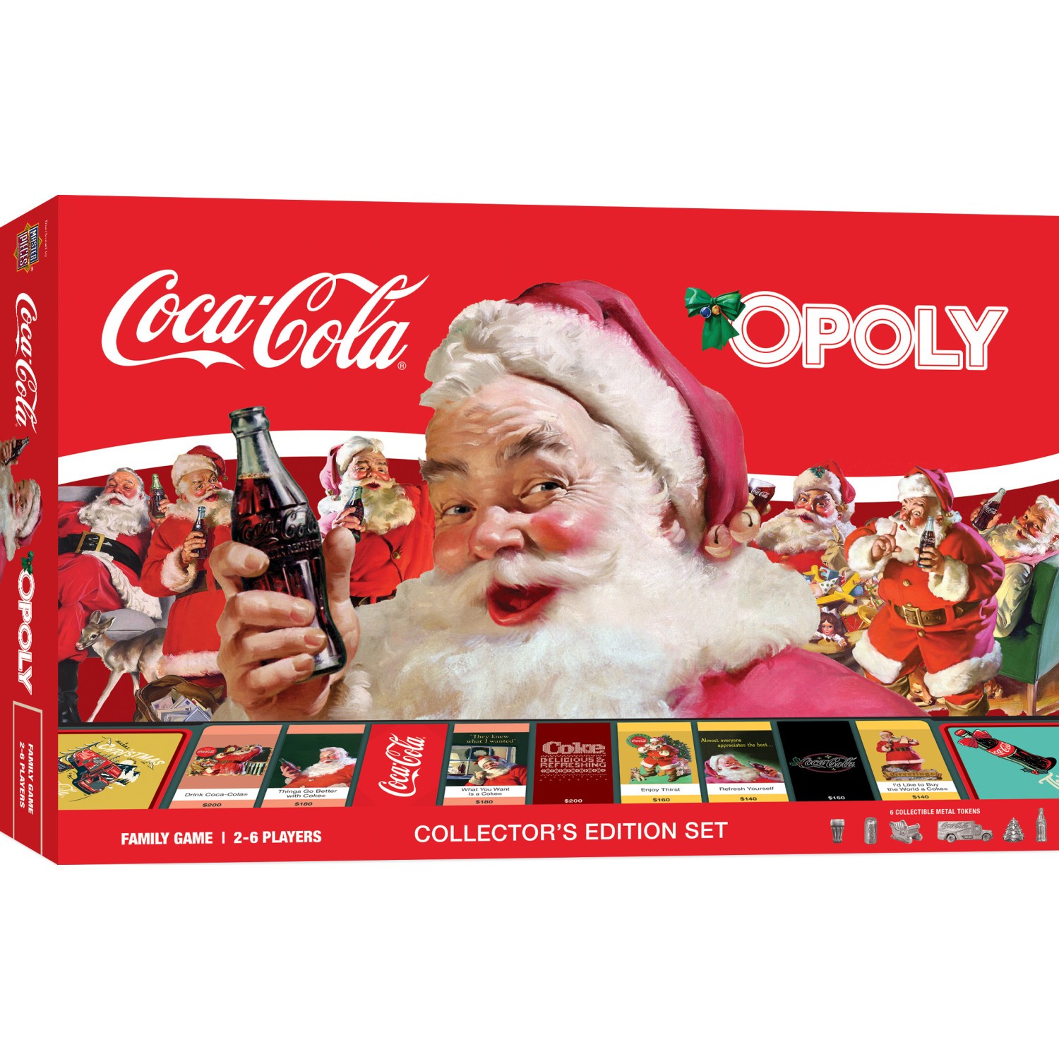 MasterPieces – Coca-Cola Holiday Opoly Family Board Game