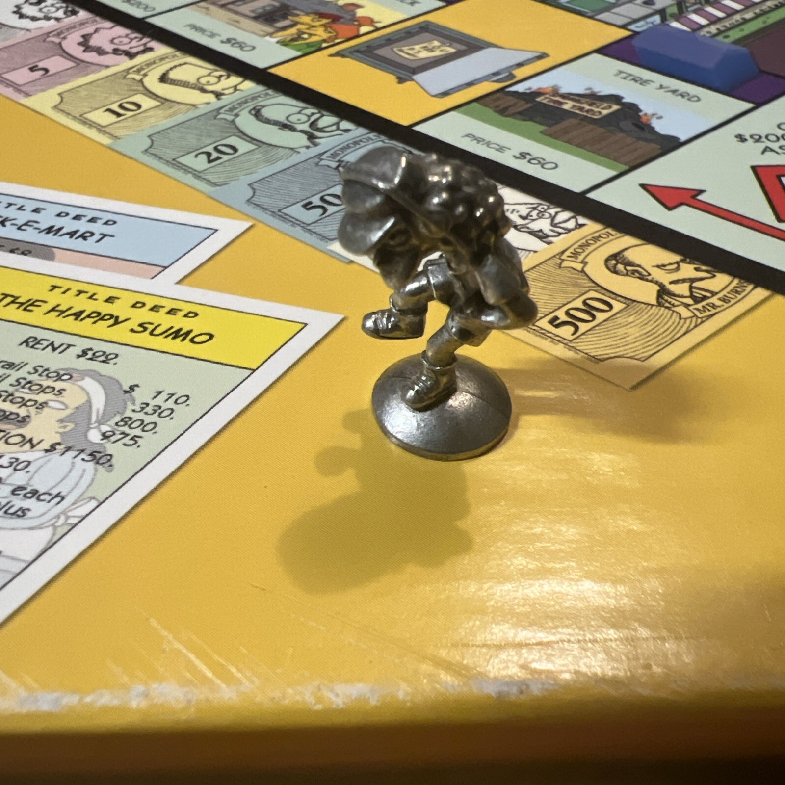 THE SIMPSONS MONOPOLY Complete With 4 Extra Mail-In Pewter Character Tokens RARE