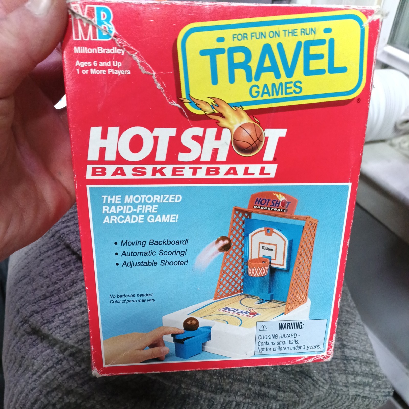 Vintage MB Hot Shot Basketball Travel Game Milton Bradley Complete Tested
