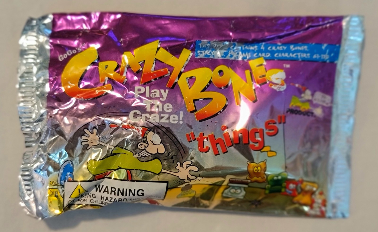 6 GoGo CRAZY BONE PACKS: 1 SERIES ONE, 1 “RED THINGS & 4 “SPORTS” PACKS ☆