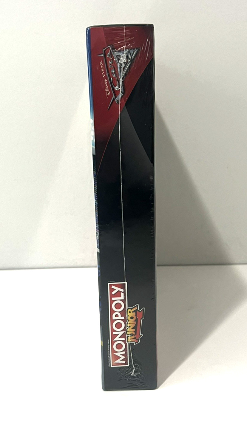 LOT OF 2 DISNEY PIXAR CARS 3 BOARD GAMES MONOPOLY JR &POP-O-MATIC TROUBLE HASBRO